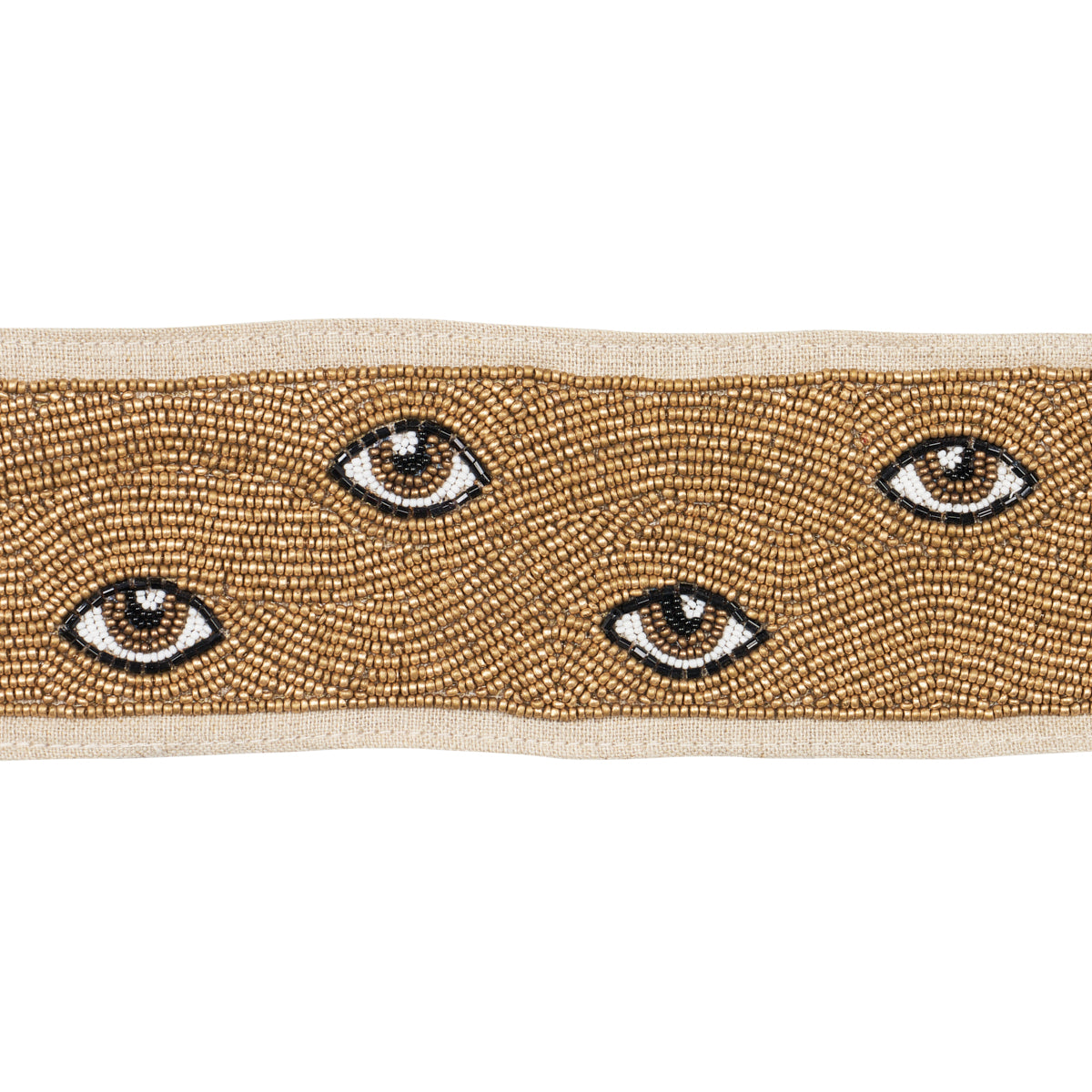 MIND'S EYE BEADED TAPE BROWN & GOLD
