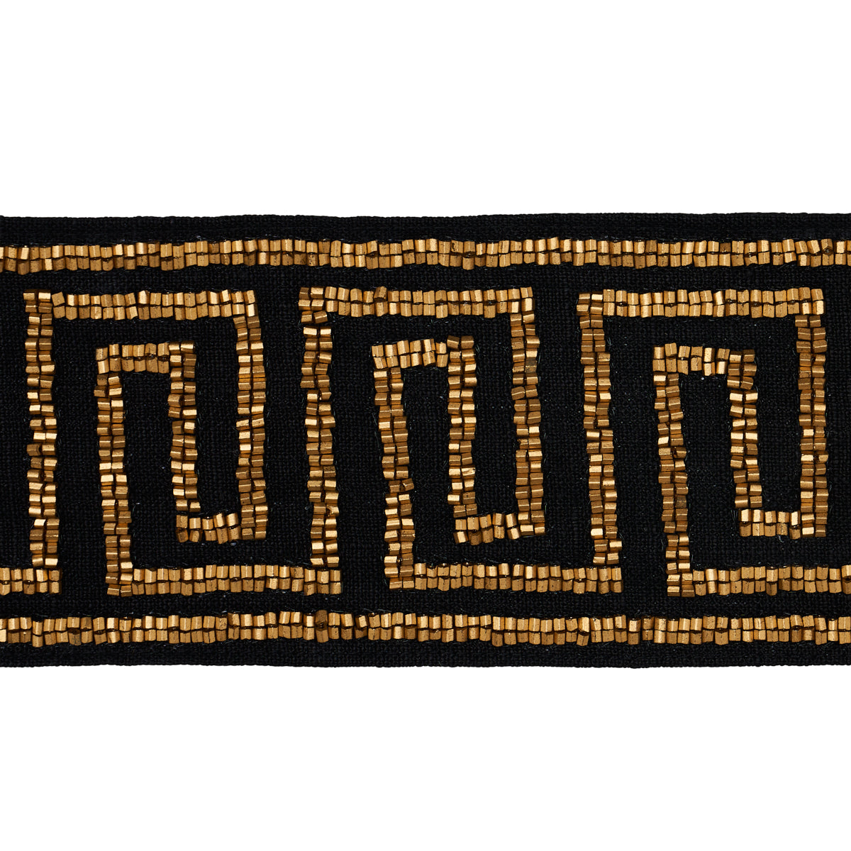 DELPHI BEADED TAPE GOLD ON BLACK
