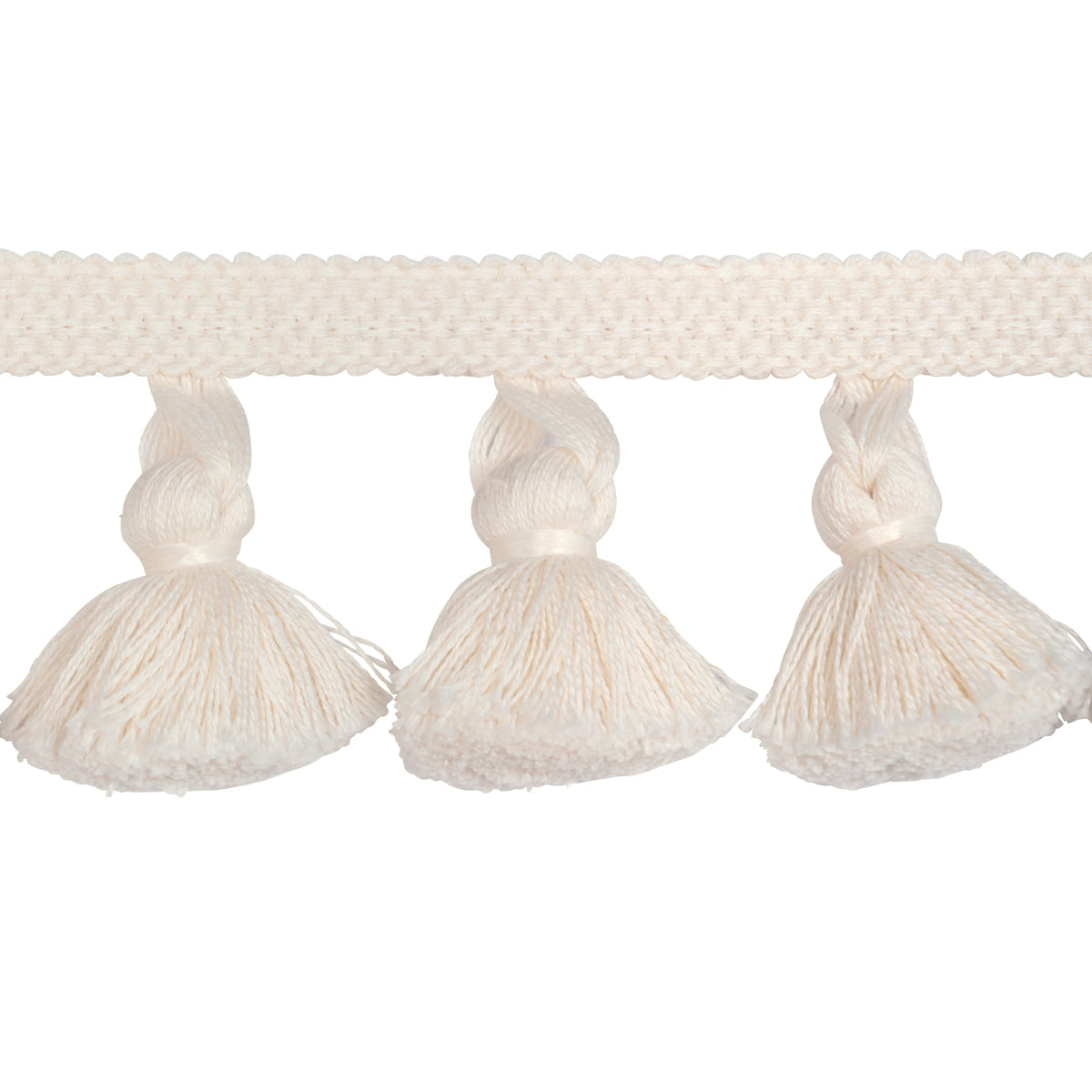 COTTON TASSEL FRINGE IVORY