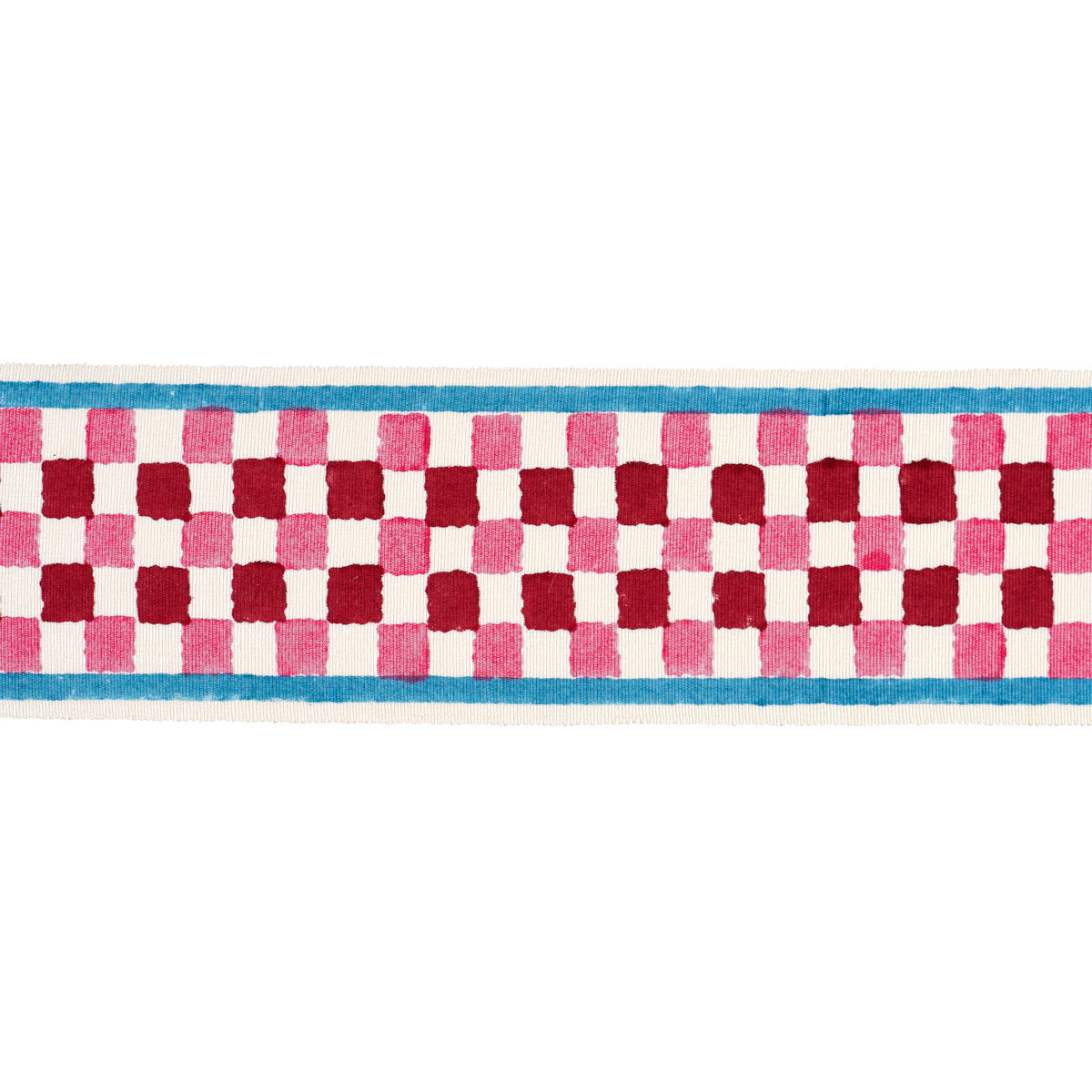CHEQUER HAND BLOCK TRIM PINK