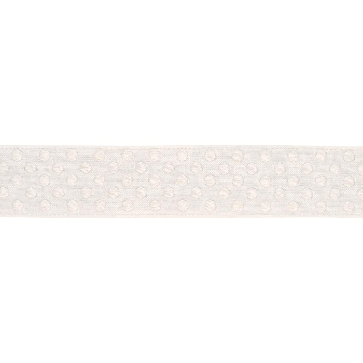 DOTTED EMBROIDERED TAPE IVORY