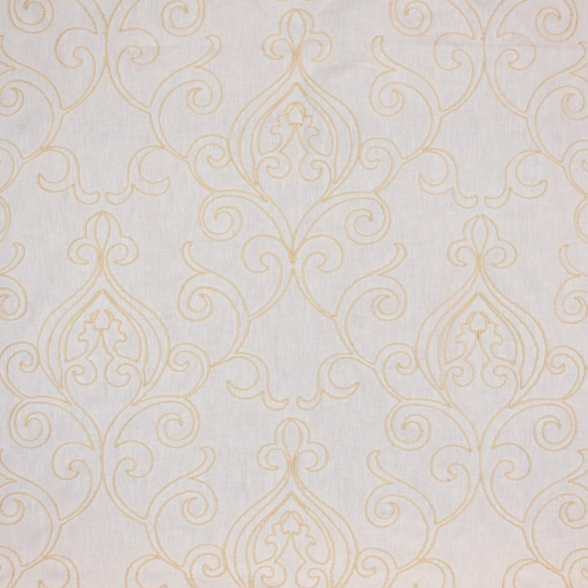 RM Coco Arcadia Scroll Heavy Cream Fabric | Atlanta Fabrics