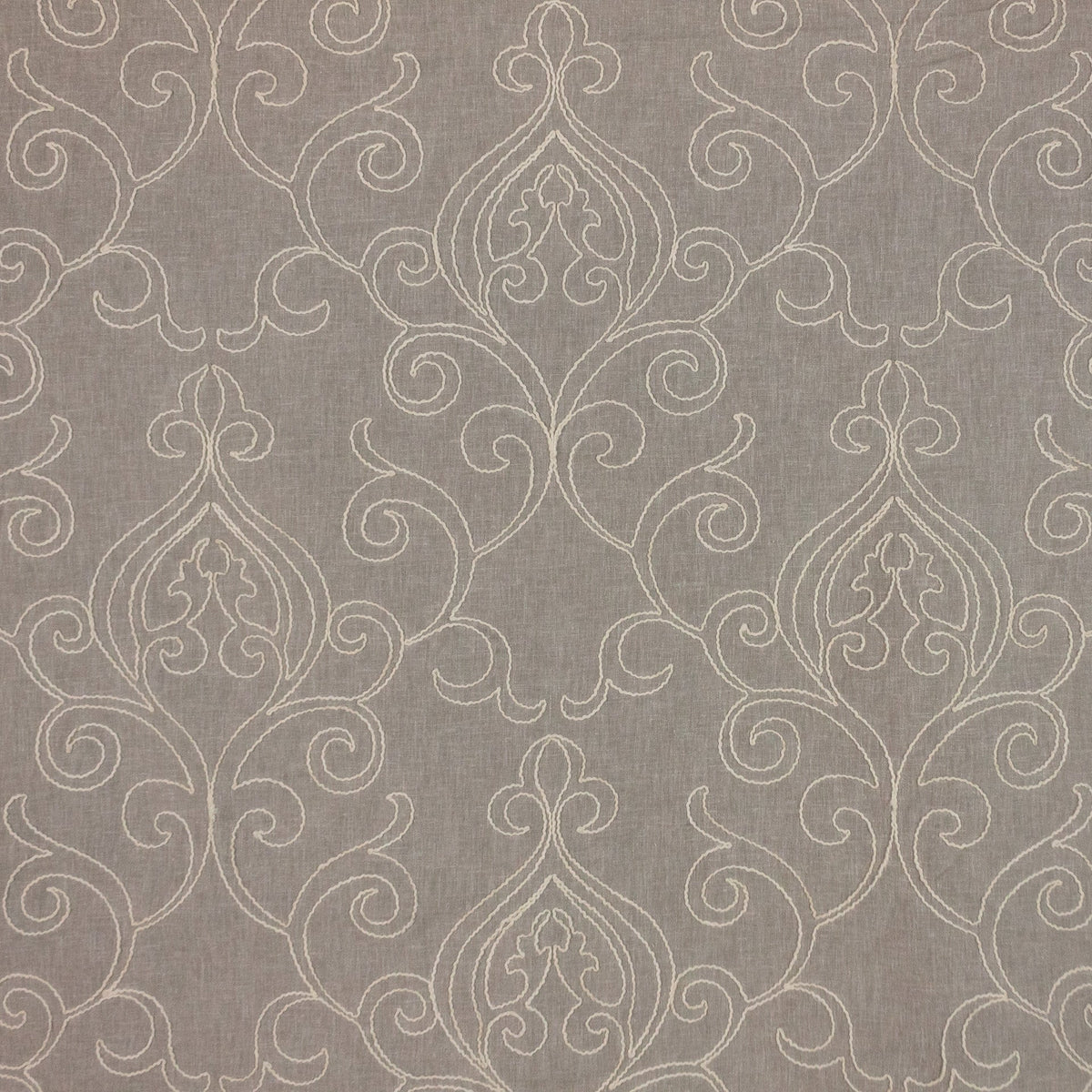 RM Coco Arcadia Scroll Sterling Fabric | Atlanta Fabrics