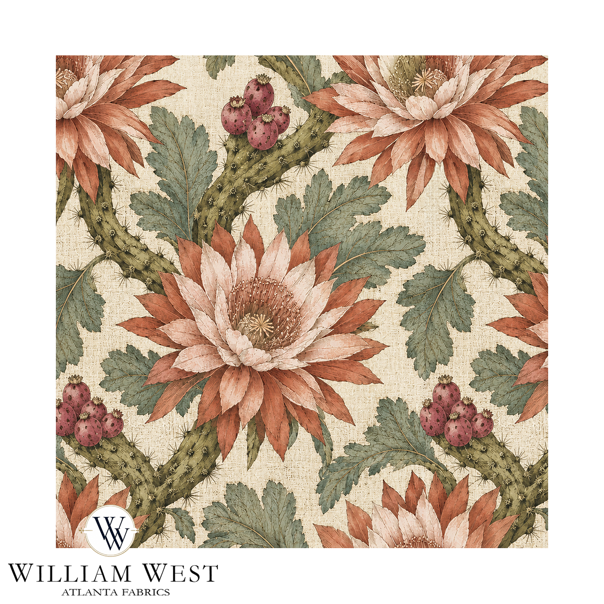 Atlanta Fabrics Arid SplendorCoral Fabric | Atlanta Fabrics