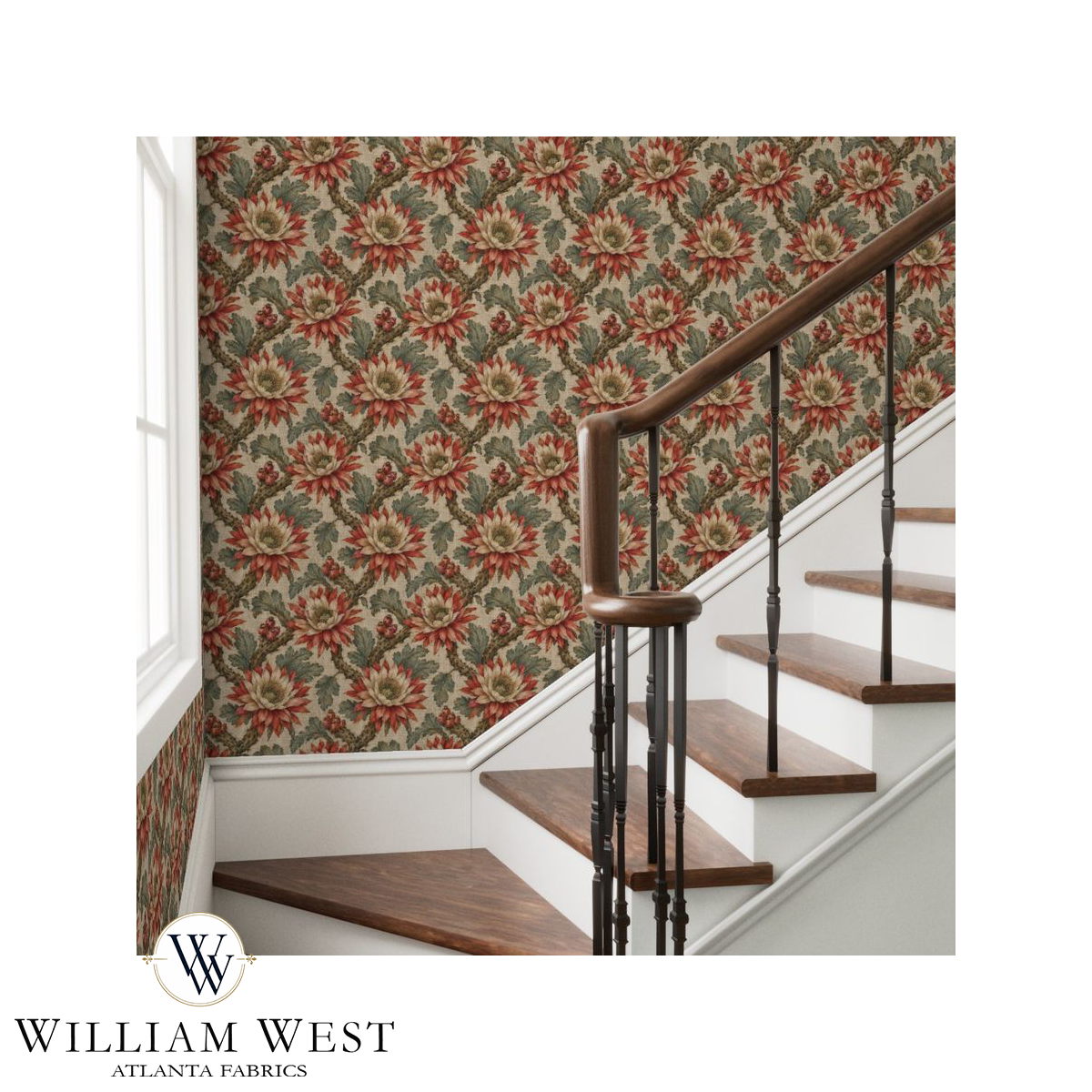 Atlanta Fabrics Arid Splendor Red Wallpaper Wallpaper | Atlanta Fabrics