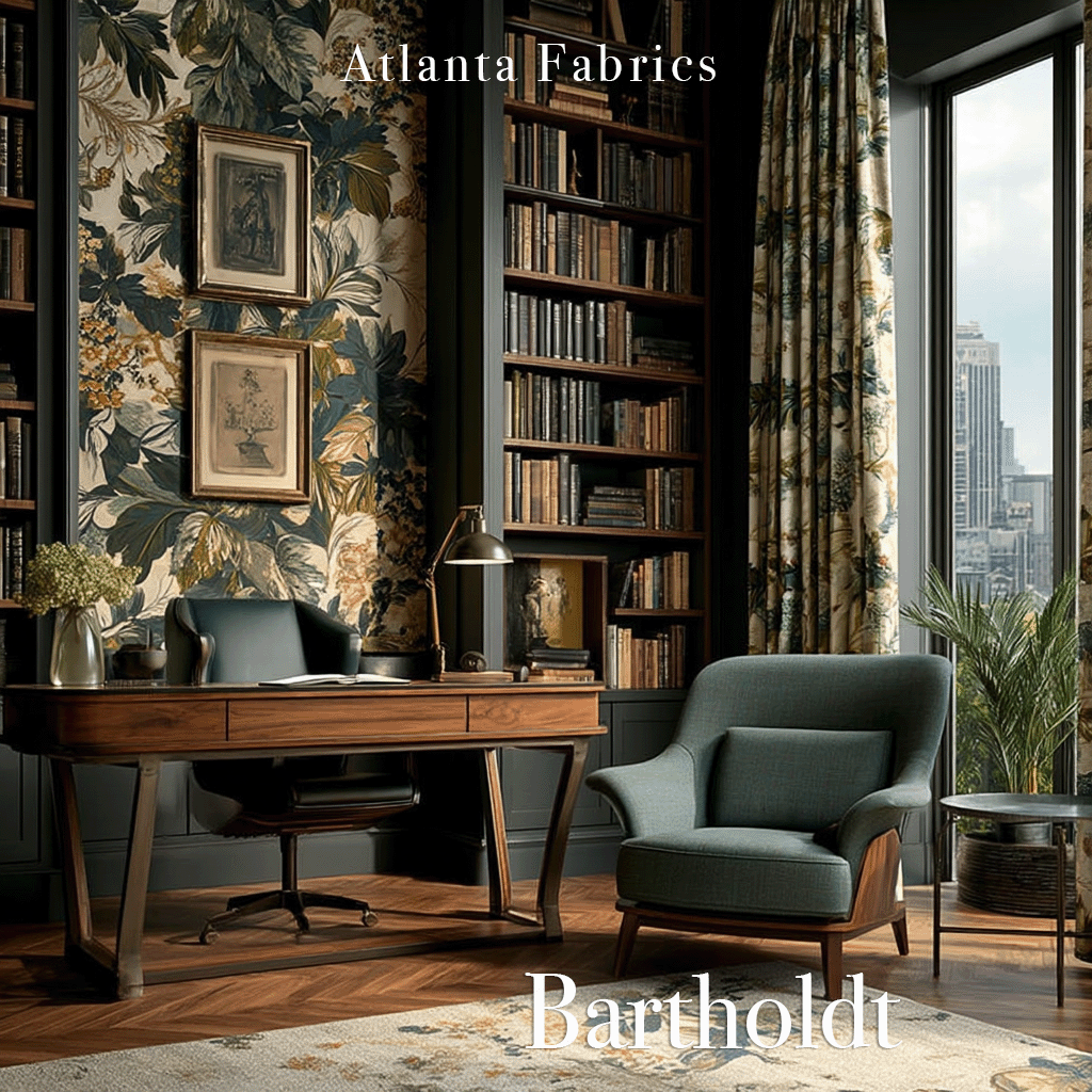 Atlanta Fabrics Bartholdt Green Fabric | Atlanta Fabrics