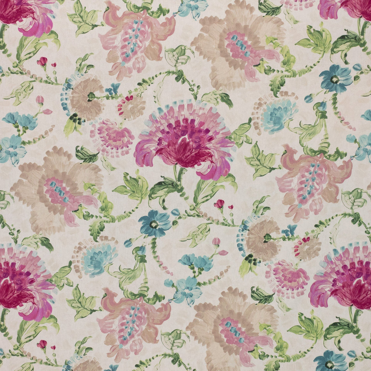 RM Coco Brushstroke Floral Opal Fabric | Atlanta Fabrics