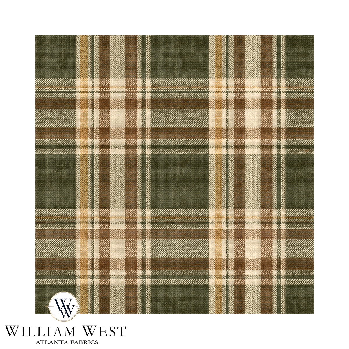 Cabin Plaid Prairie Grass Wallpaper