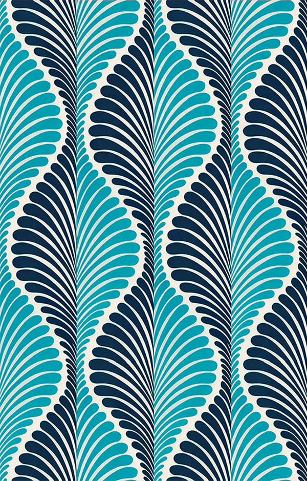 Atlanta Fabrics Cleburn Aqua Black Fabric | Atlanta Fabrics