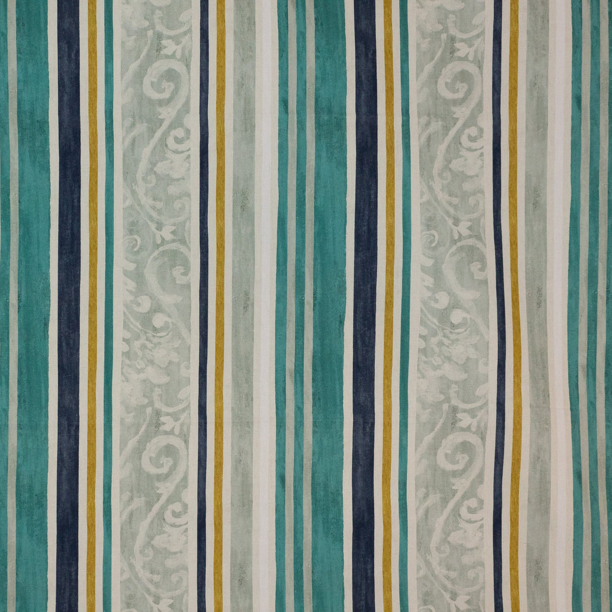 RM Coco Constantinople Stripe Aegean Fabric | Atlanta Fabrics