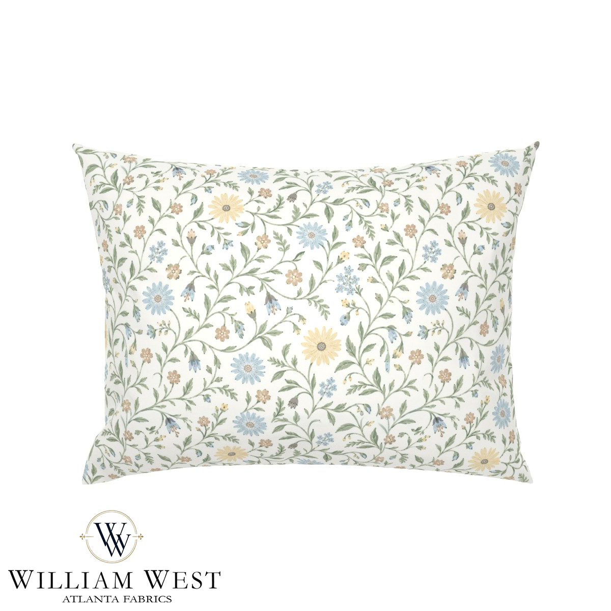 Atlanta Fabrics Cowan Court Smoke Blue Fabric | Atlanta Fabrics