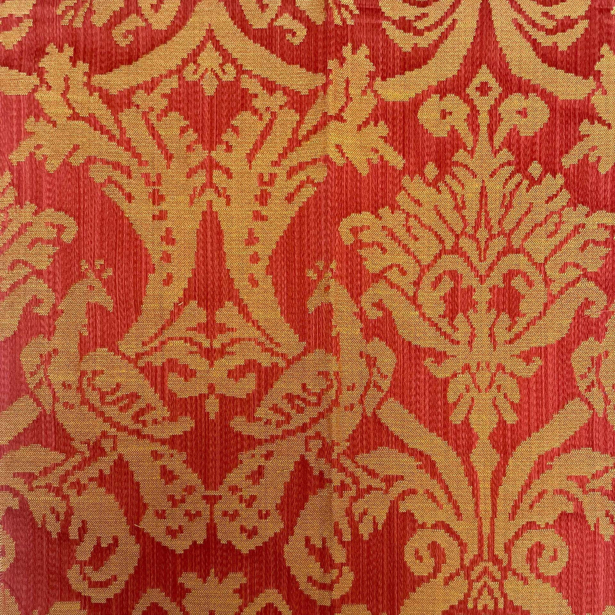 RM Coco DELACROIX DAMASK / POPPY Fabric | Atlanta Fabrics