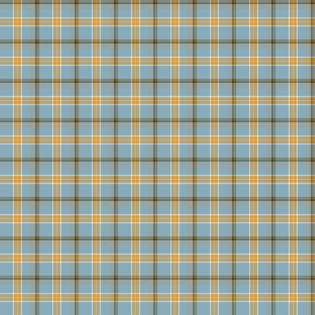 Dizzy Plaid Cornflower