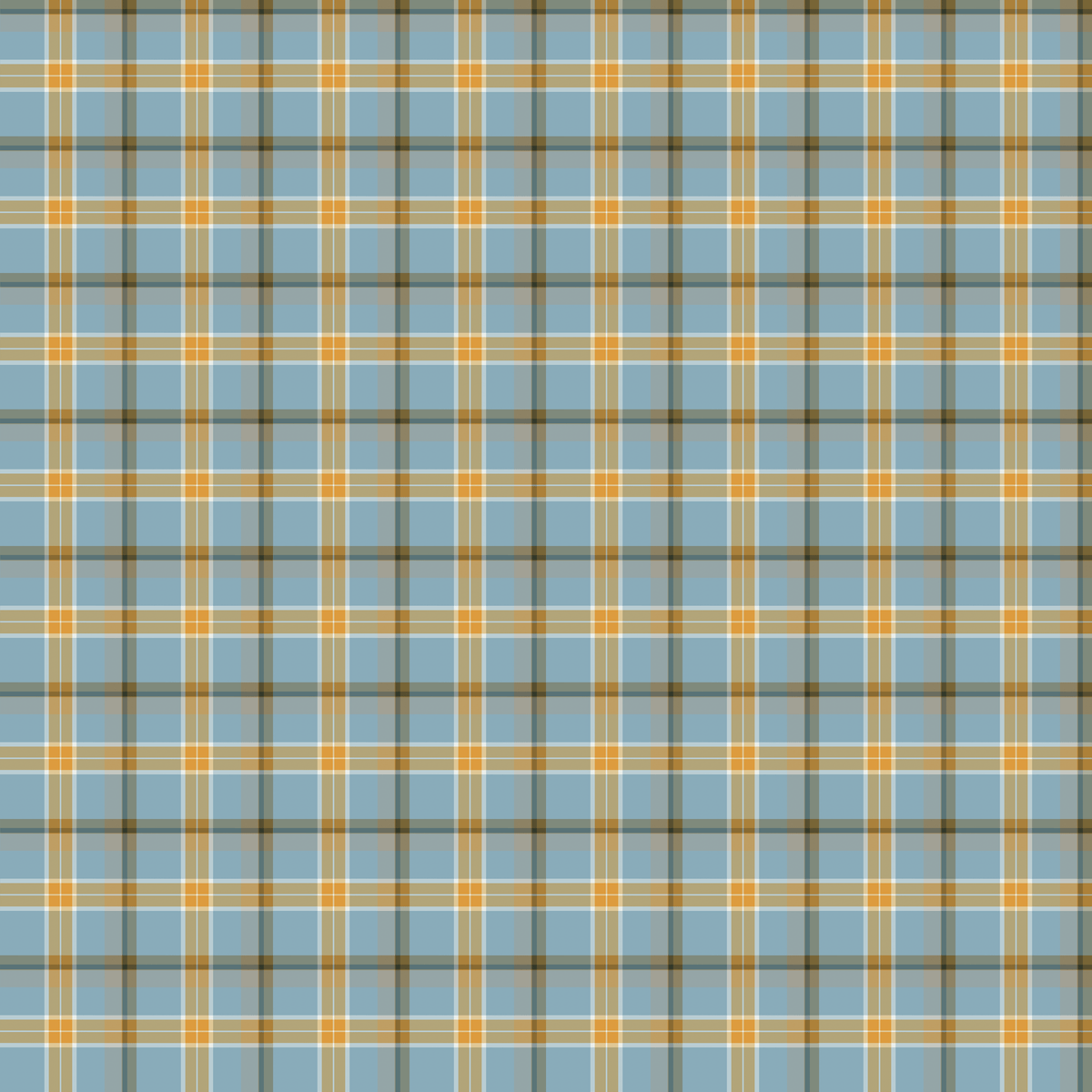 Dizzy Plaid Cornflower