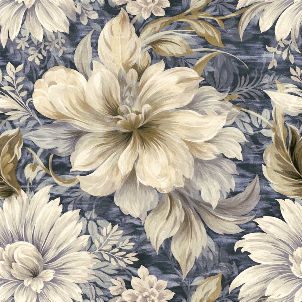 Atlanta Fabrics Ellis Landing Blue Fabric | Atlanta Fabrics
