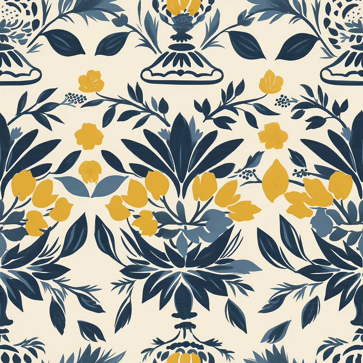 Atlanta Fabrics Faltskog Navy Fabric | Atlanta Fabrics