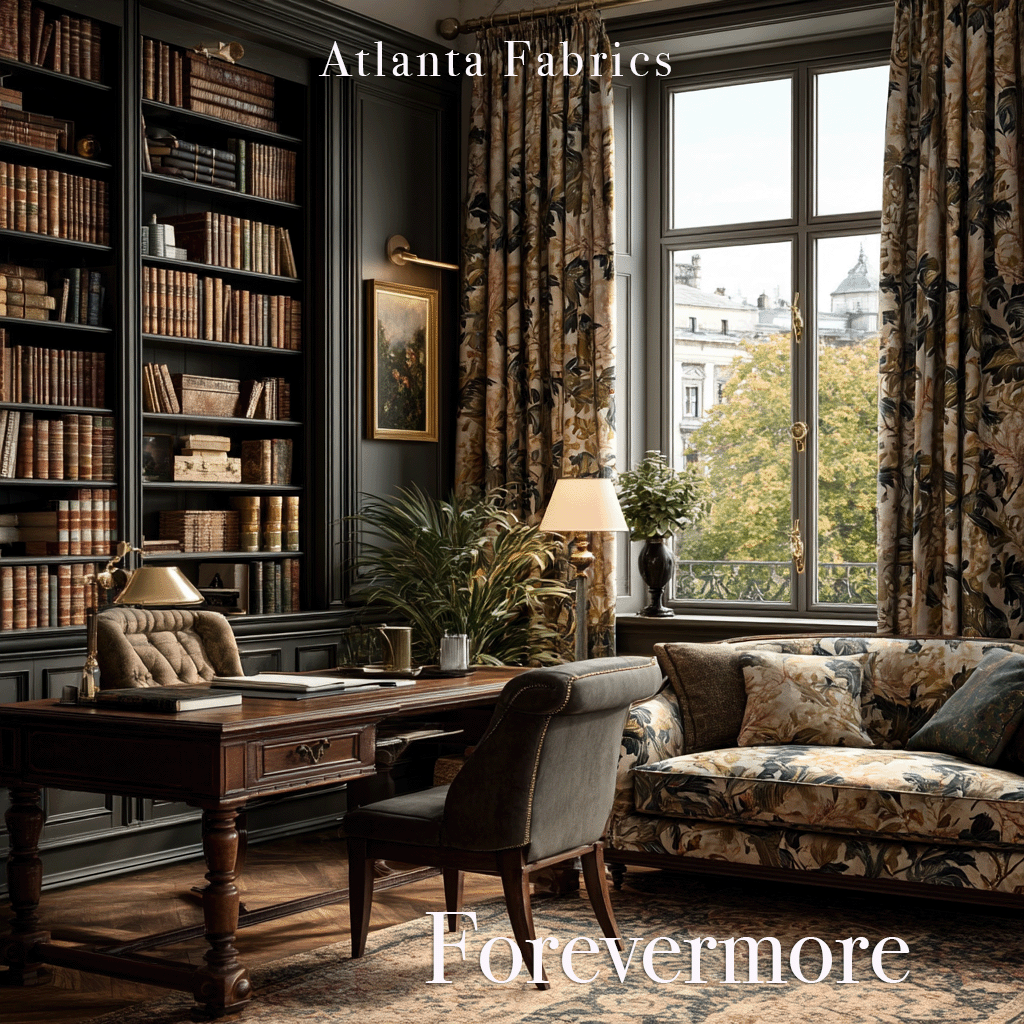 Atlanta Fabrics Forevermore Brown Fabric | Atlanta Fabrics