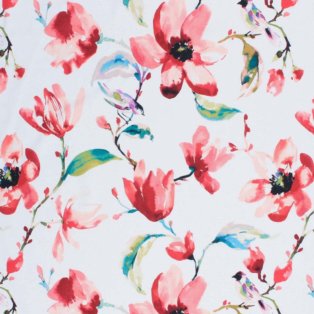 RM Coco GARDEN PATH / CORAL Fabric | Atlanta Fabrics