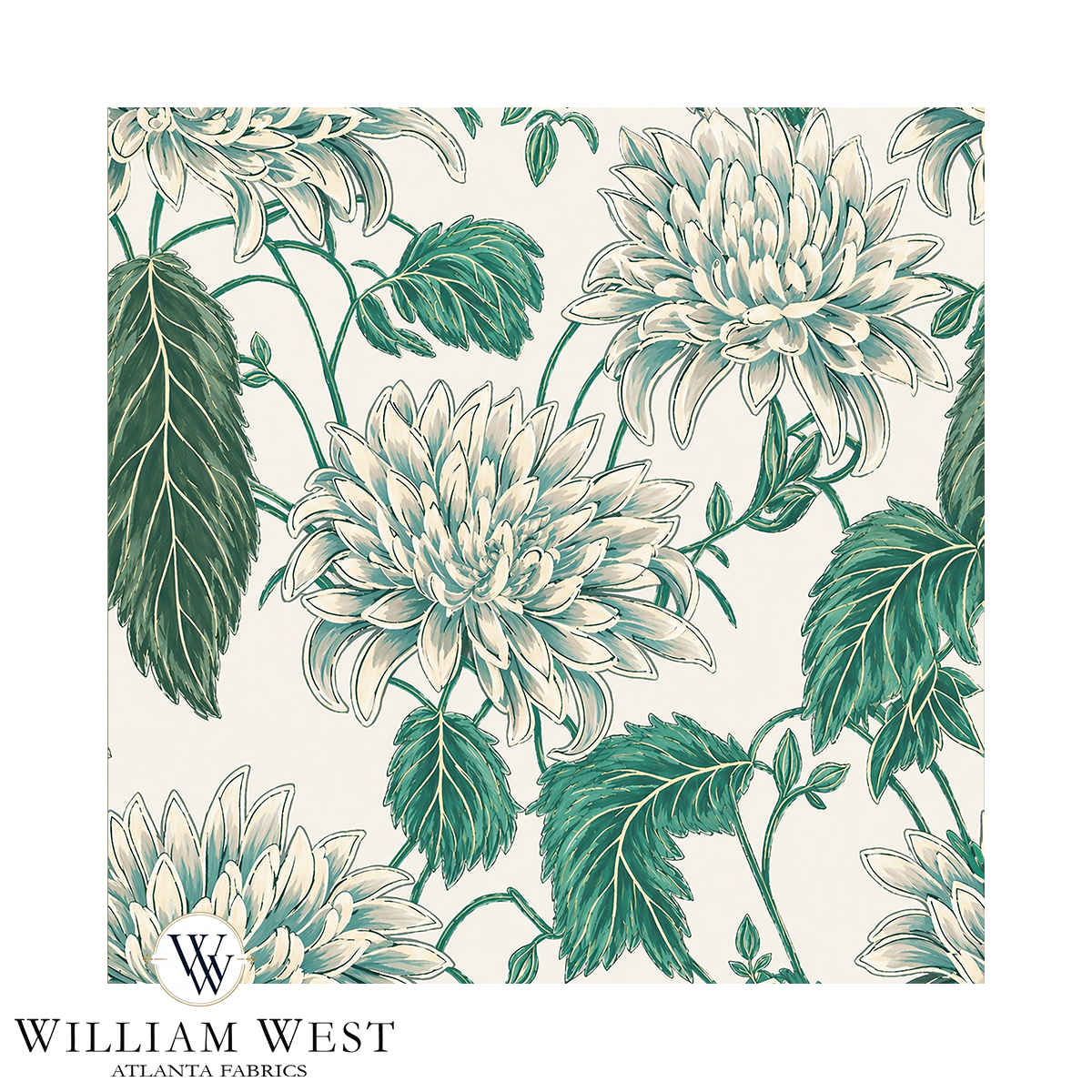 Atlanta Fabrics Georgina Jade Fabric | Atlanta Fabrics