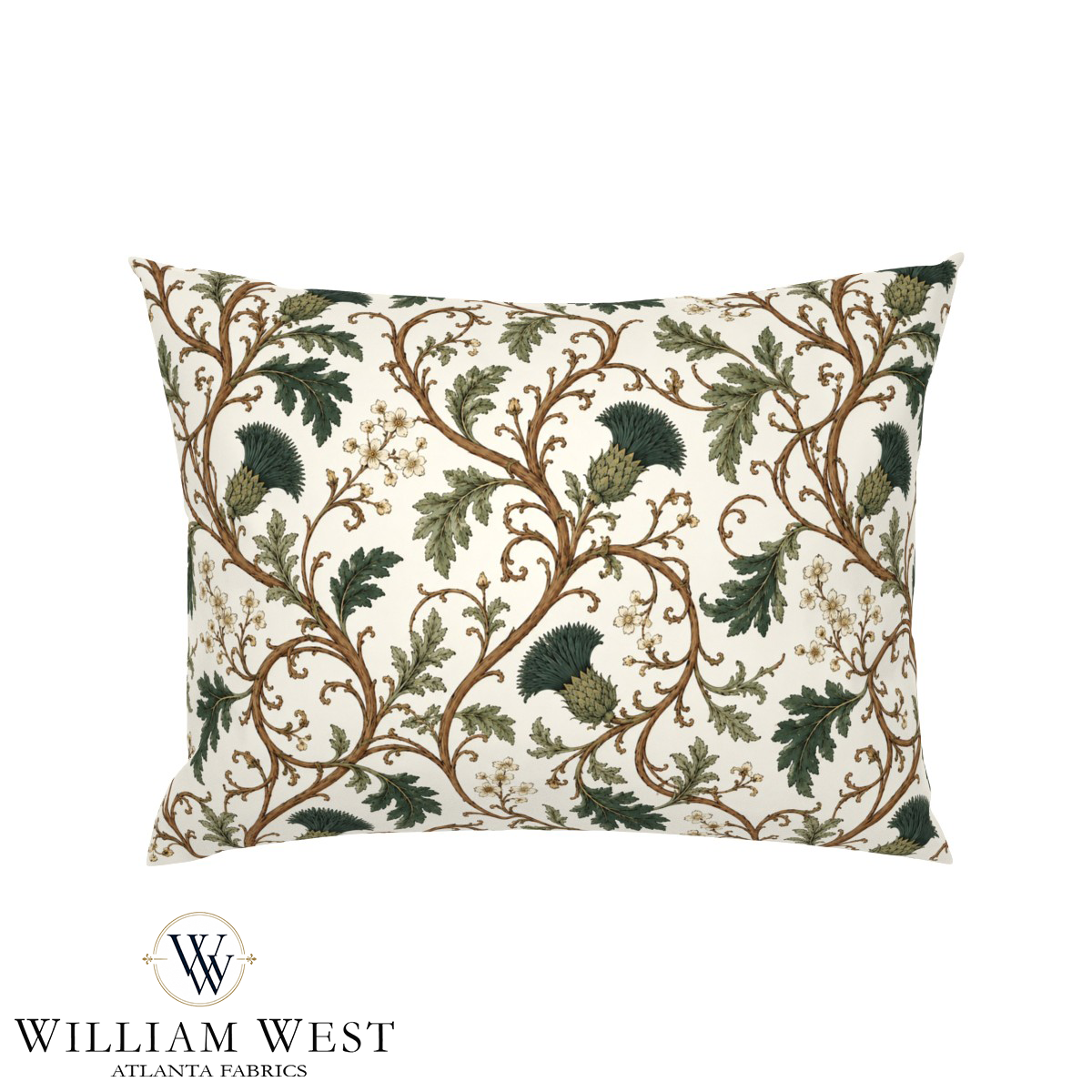 Atlanta Fabrics Heatherwick Vine Forest Fabric | Atlanta Fabrics