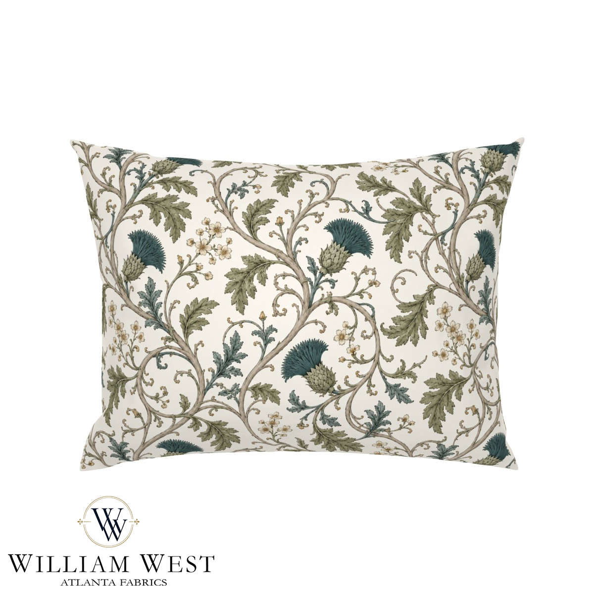 Atlanta Fabrics Heatherwick Vine Sage Fabric | Atlanta Fabrics