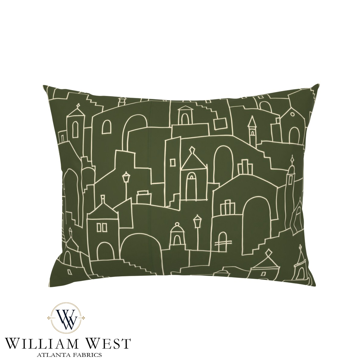 Atlanta Fabrics Hilltown Olive Fabric | Atlanta Fabrics