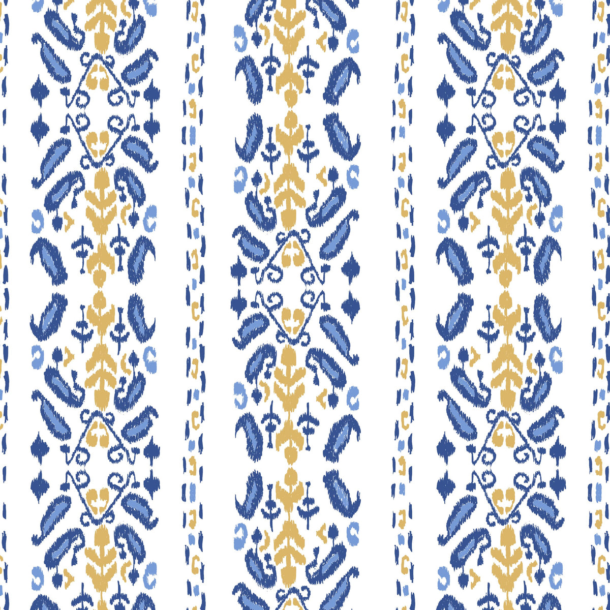 AOC IKAT 3 FRENCHBLUE Fabric | Atlanta Fabrics