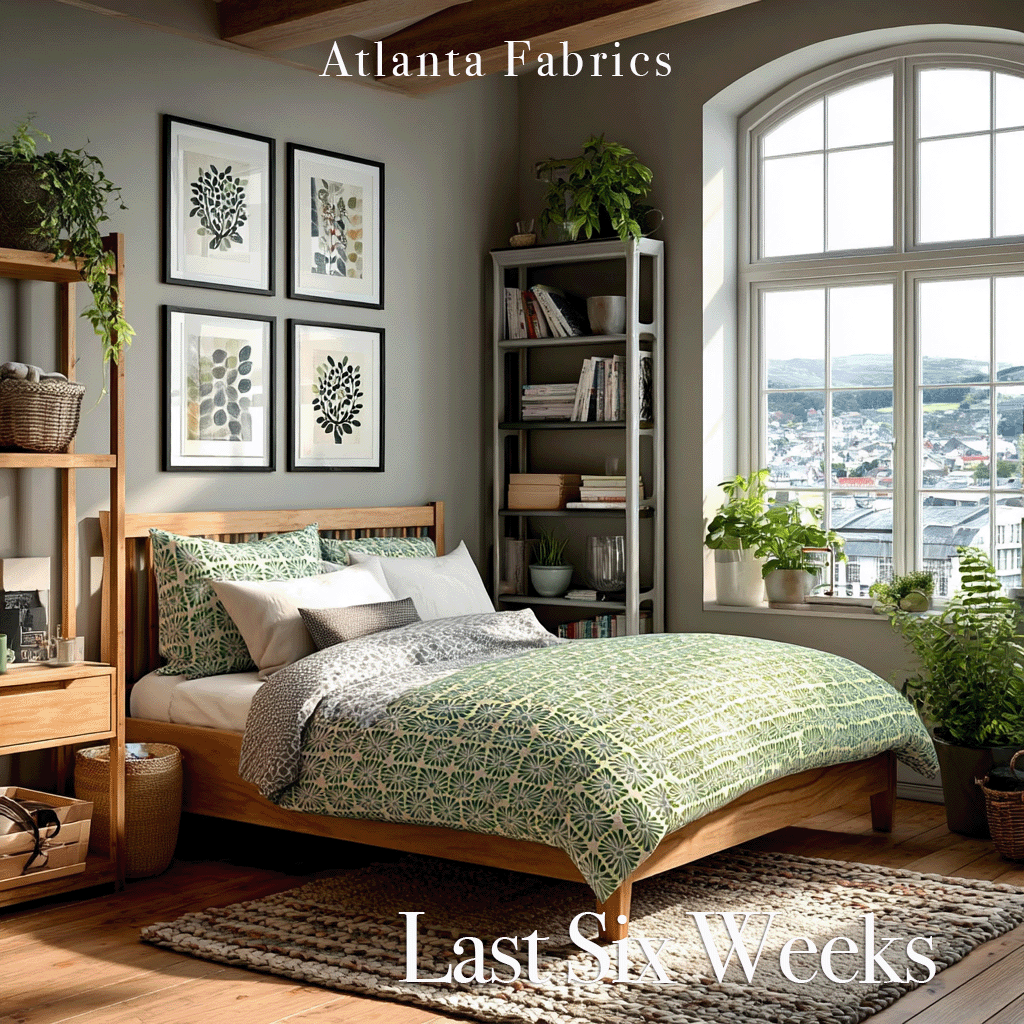 Atlanta Fabrics Last Six Weeks Blue Fabric | Atlanta Fabrics