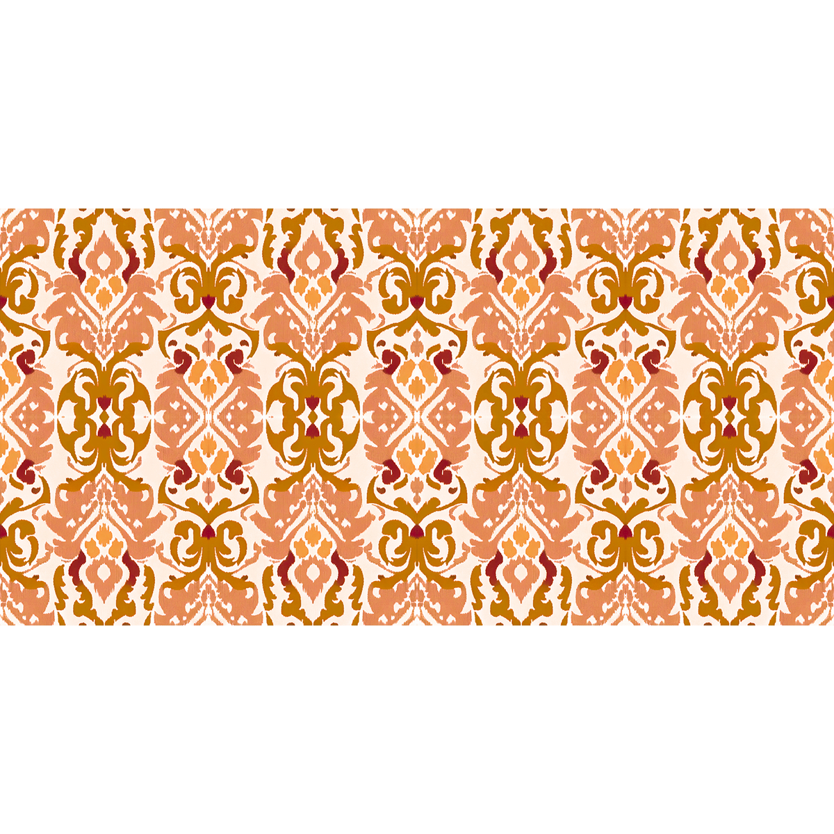 William West Designs Lauderhill Orange Fabric | Atlanta Fabrics