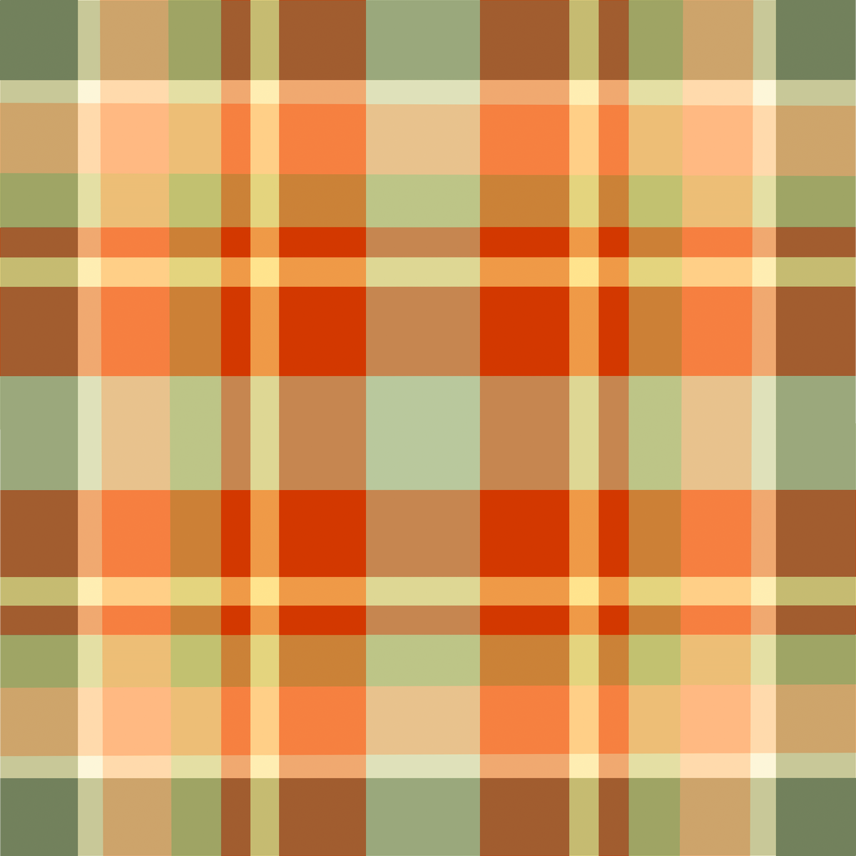 Mandarina Plaid Basil