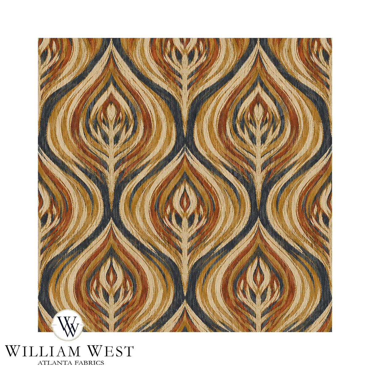 Atlanta Fabrics Mesa Echo Gold Fabric | Atlanta Fabrics