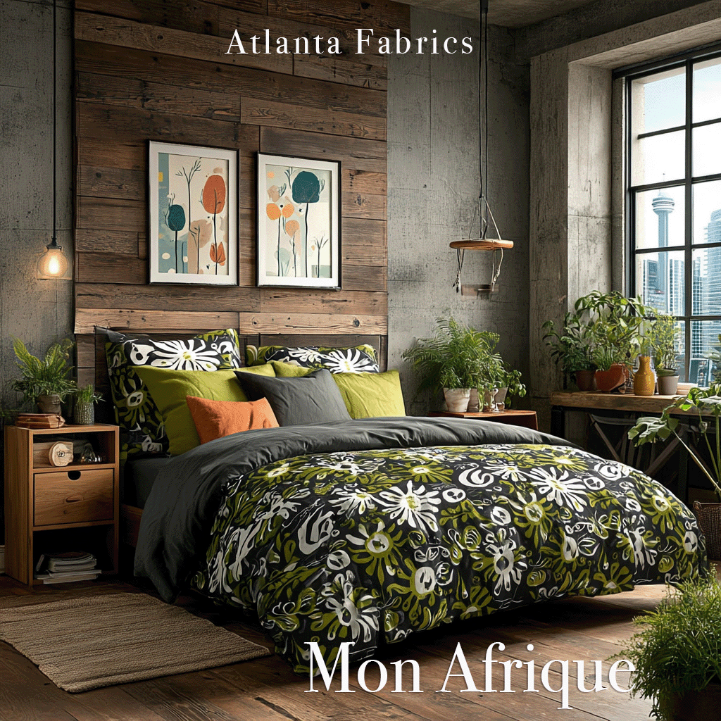Atlanta Fabrics Mon Afrique Lavender Fabric | Atlanta Fabrics