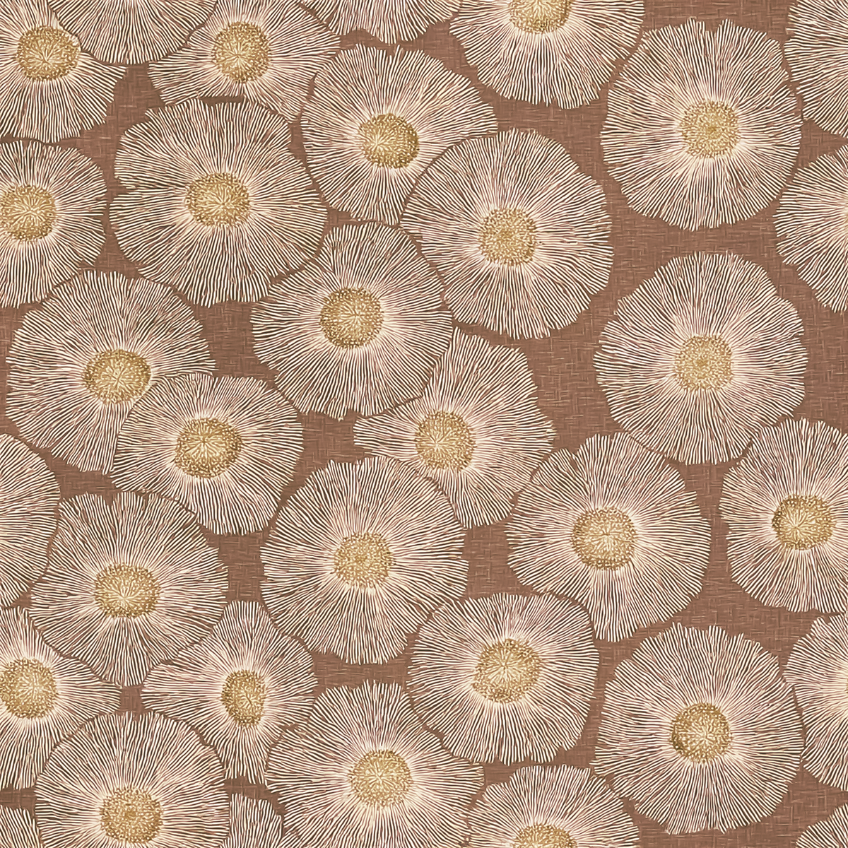 Atlanta Fabrics Pocket Change Cocoa Fabric | Atlanta Fabrics