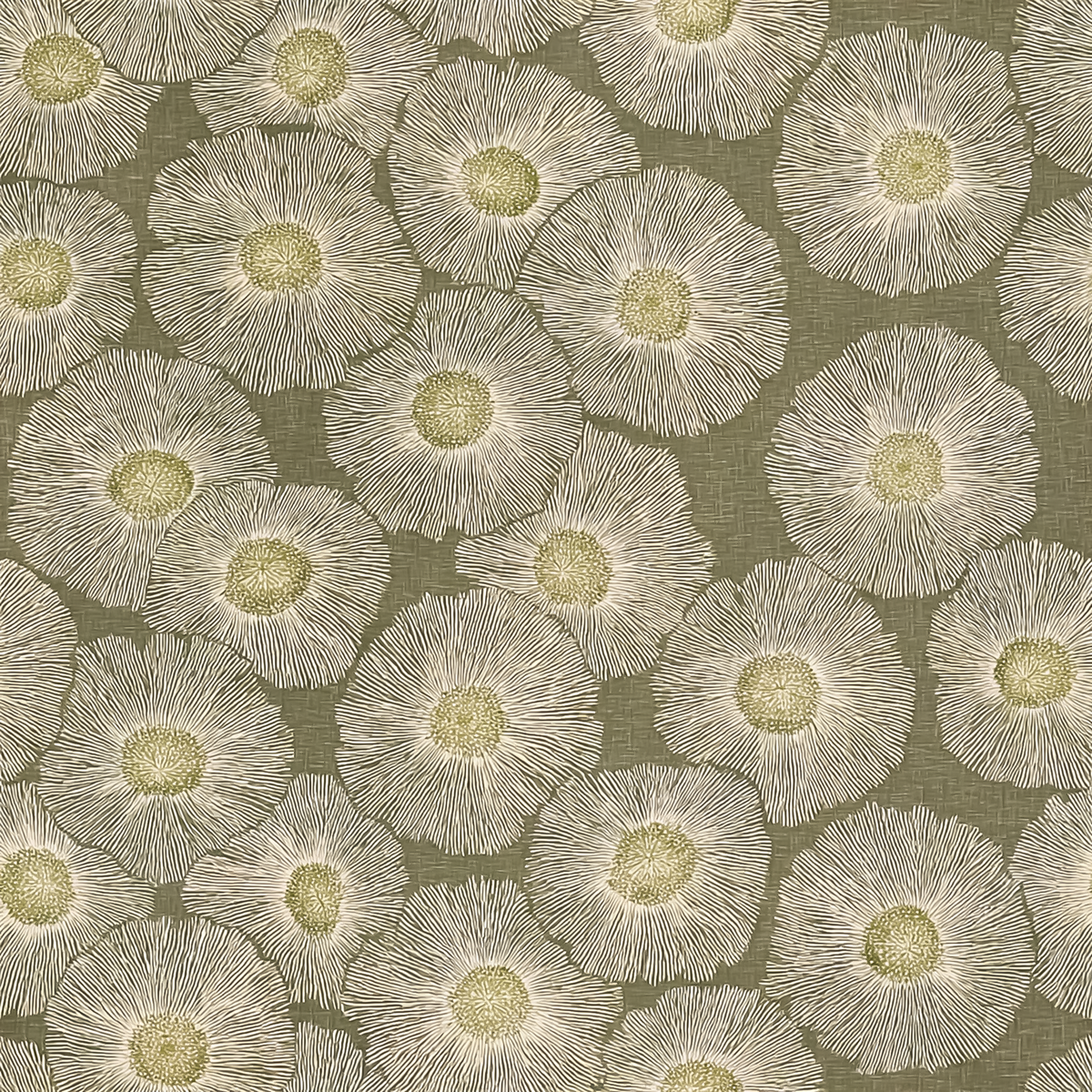 Atlanta Fabrics Pocket Change Olive Fabric | Atlanta Fabrics