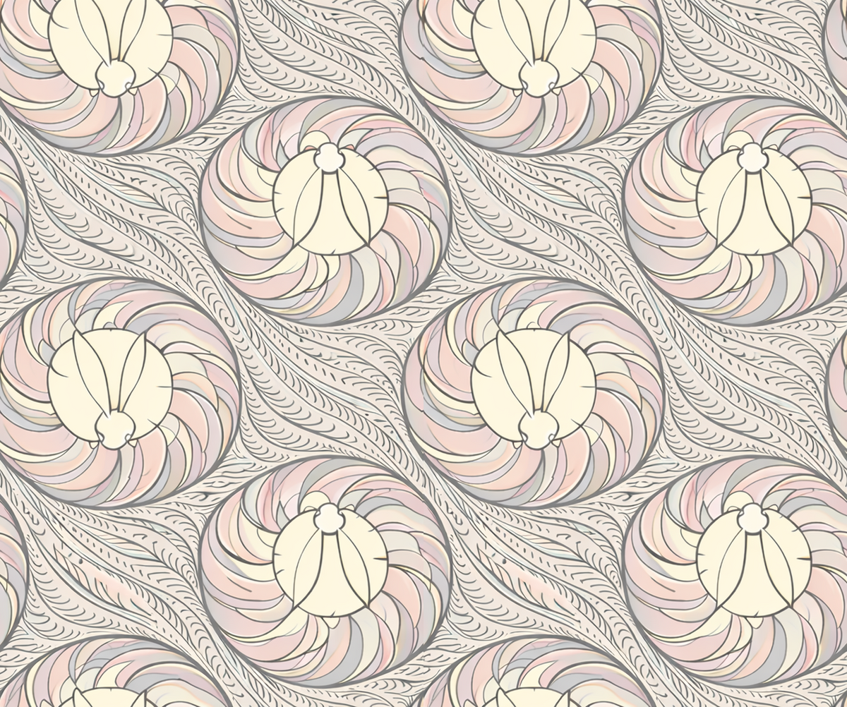 Atlanta Fabrics Nesting Bunnies Pink Fabric | Atlanta Fabrics