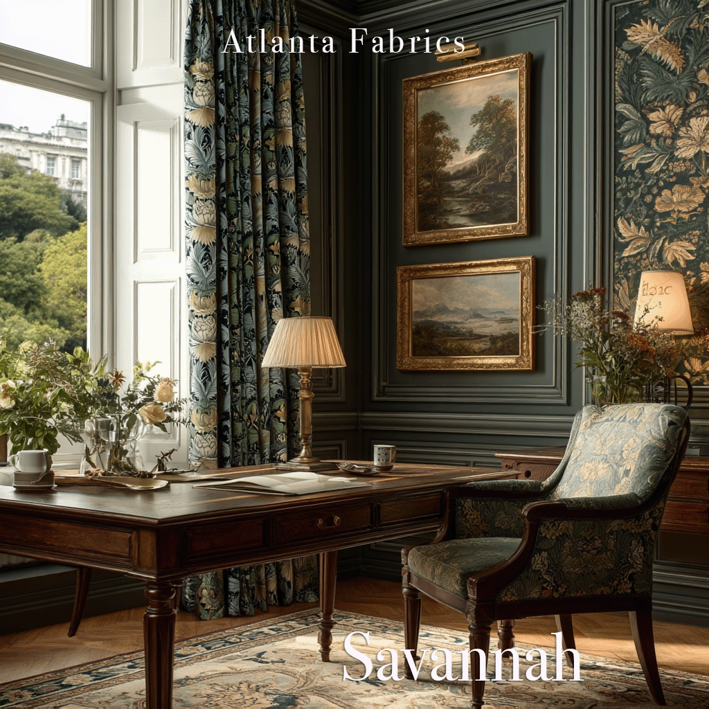 Atlanta Fabrics Savannah Lilac Fabric | Atlanta Fabrics