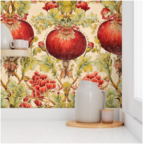 Garden Radish Red Wallpaper