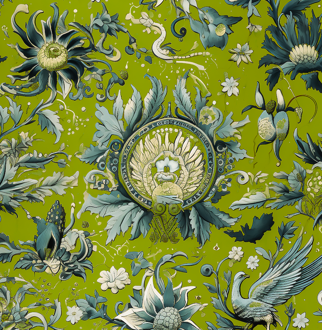 Atlanta Fabrics Biblioteca Nacional Lime Fabric | Atlanta Fabrics