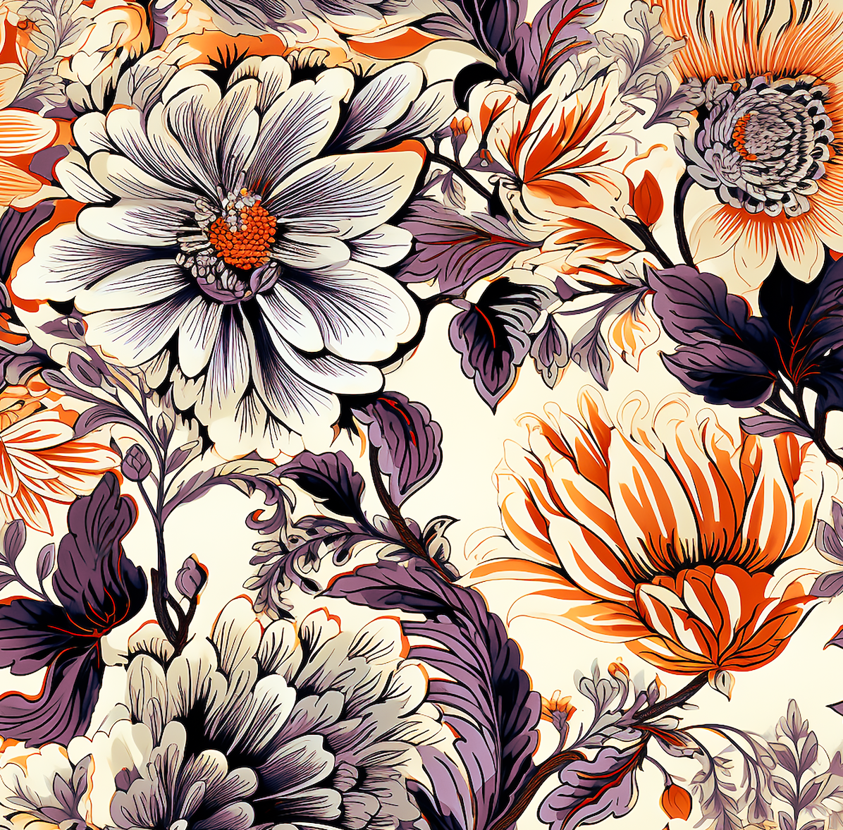 Atlanta Fabrics Emeline Eggplant Fabric | Atlanta Fabrics