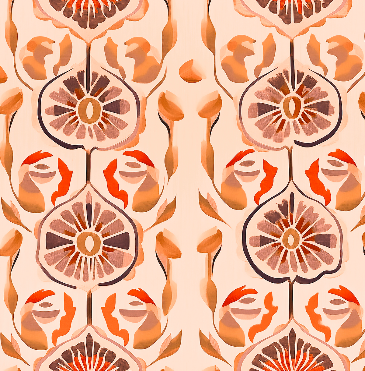 Atlanta Fabrics Gibson Terracotta Fabric | Atlanta Fabrics