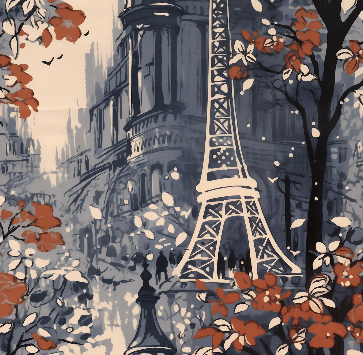 Paris In Love Indigo