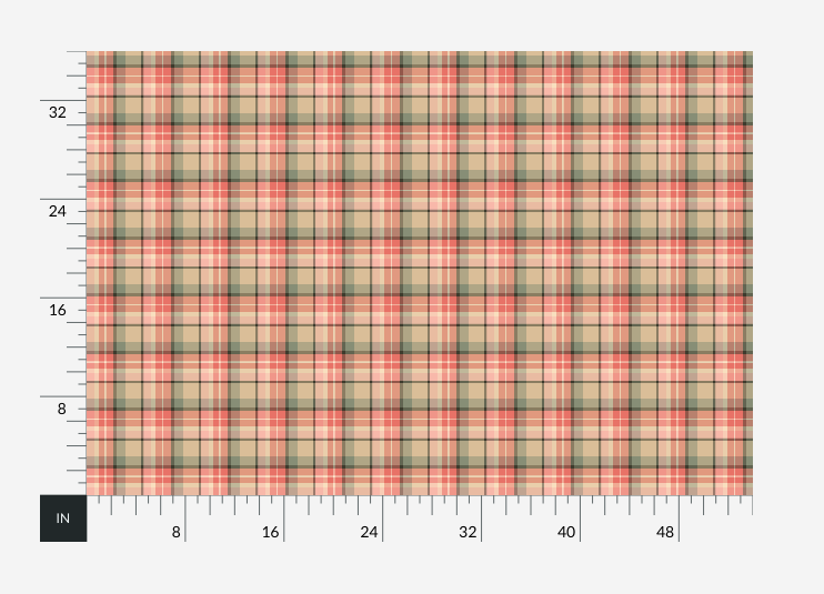 Atlanta Fabrics My One Mission Plaid Rose Fabric | Atlanta Fabrics