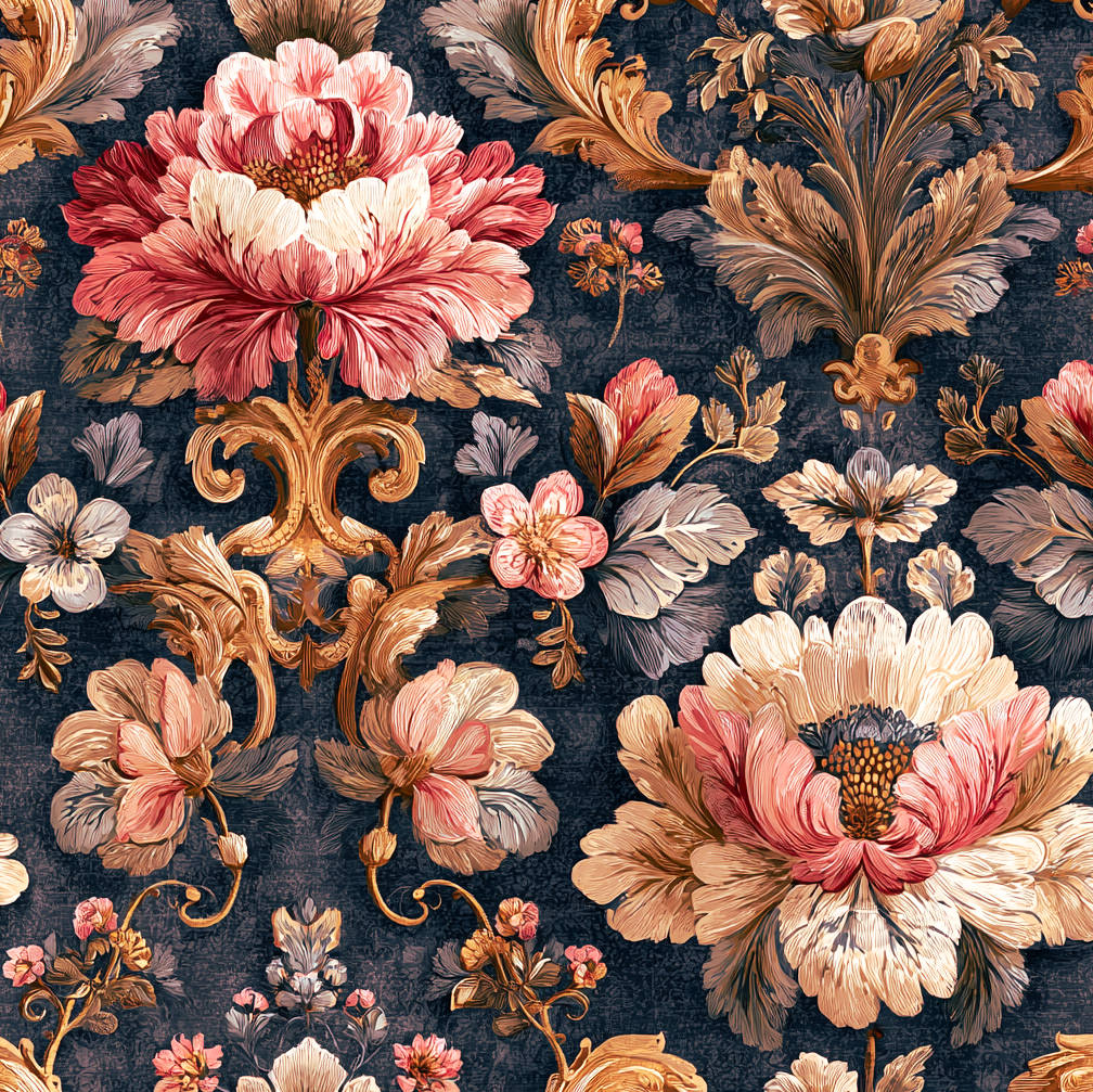 Atlanta Fabrics Hearthside Blossom Rose Fabric | Atlanta Fabrics