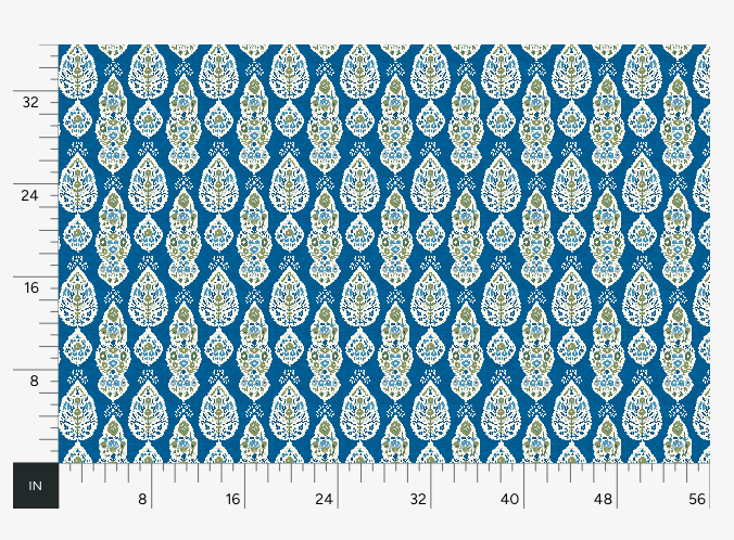 Atlanta Fabrics Bellevue Blue Fabric | Atlanta Fabrics