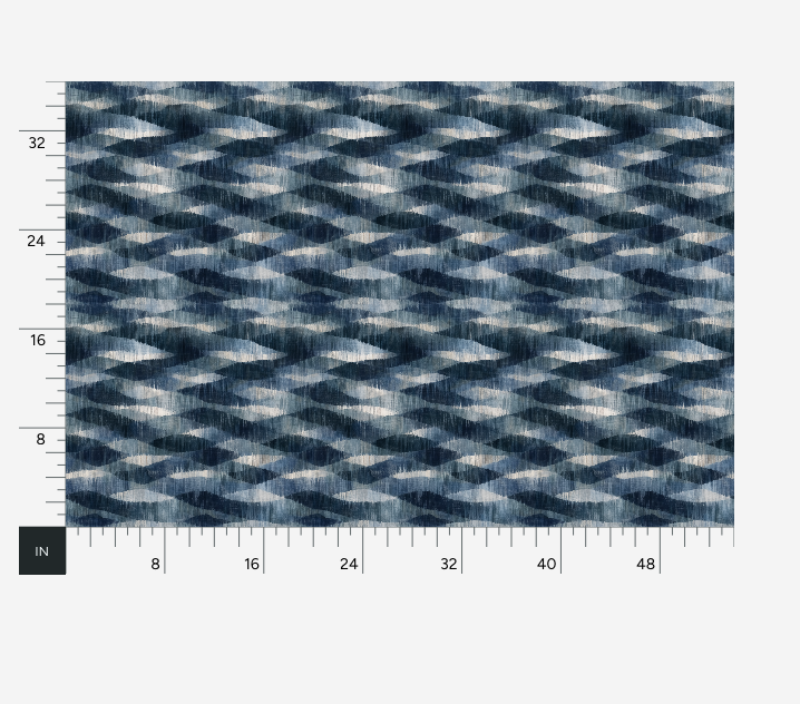 Atlanta Fabrics Watercolor Waves Navy Fabric | Atlanta Fabrics