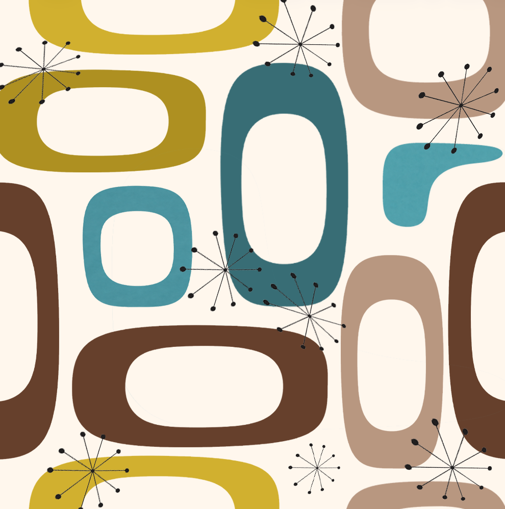 Atlanta Fabrics Mod Capsules Golden Grove Fabric | Atlanta Fabrics