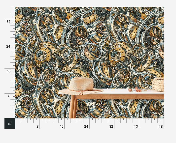 Atlanta Fabrics Vacation Highway Patina Wallpaper Wallpaper | Atlanta Fabrics