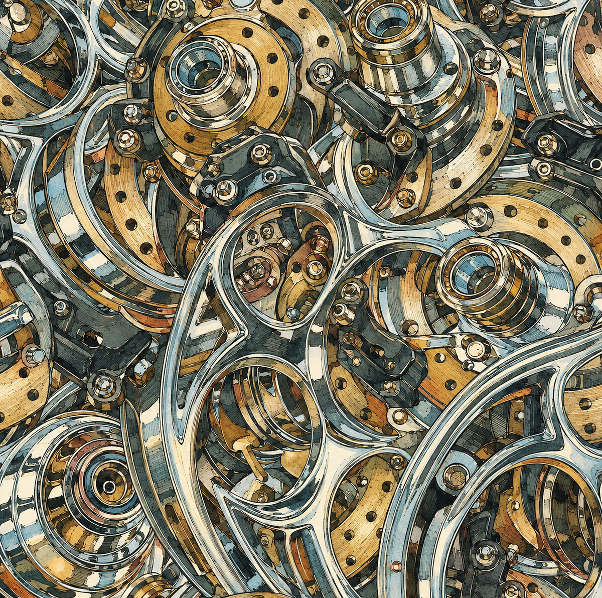 Atlanta Fabrics Vacation Highway Patina Wallpaper Wallpaper | Atlanta Fabrics