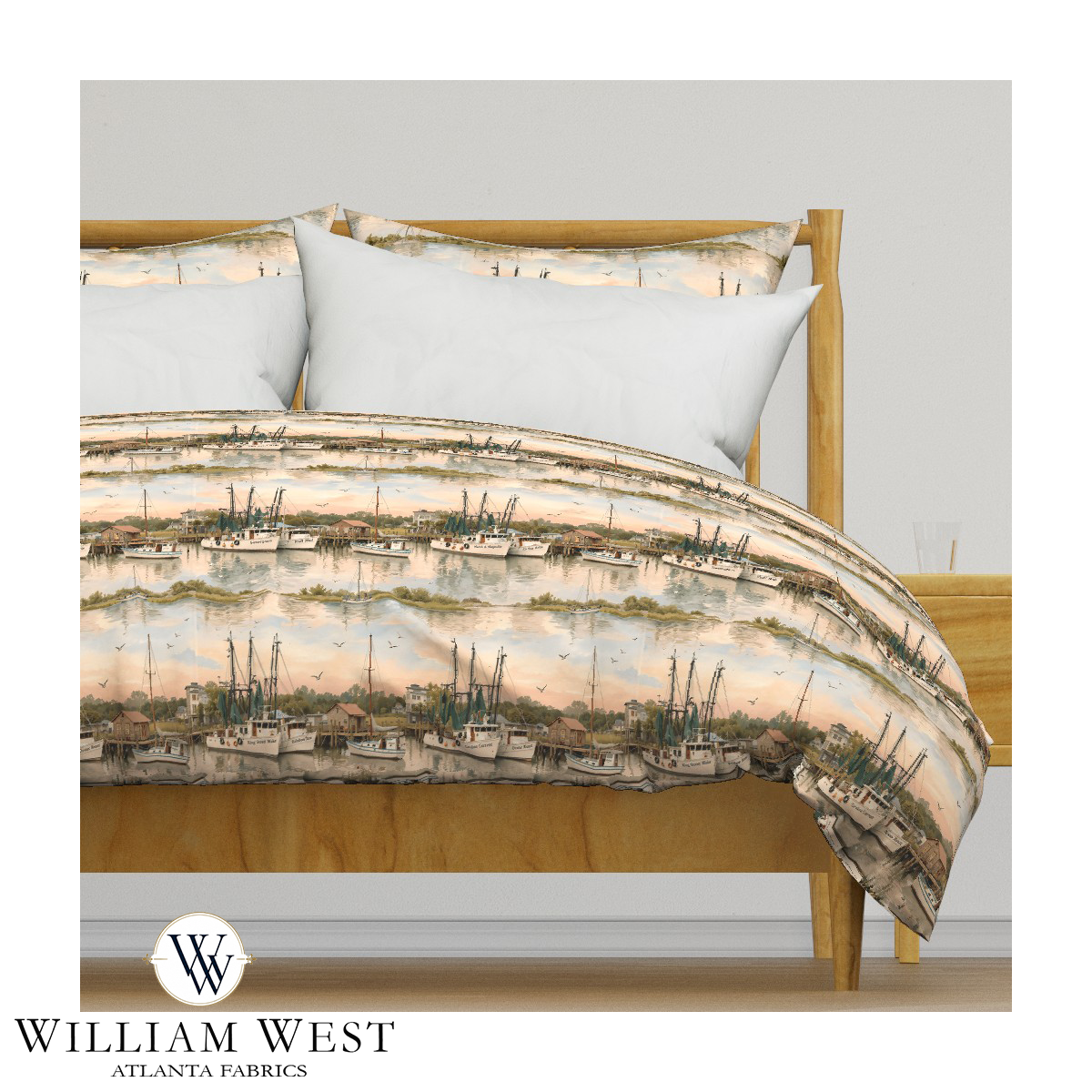 Atlanta Fabrics Shem Creek Morning Sky Fabric | Atlanta Fabrics