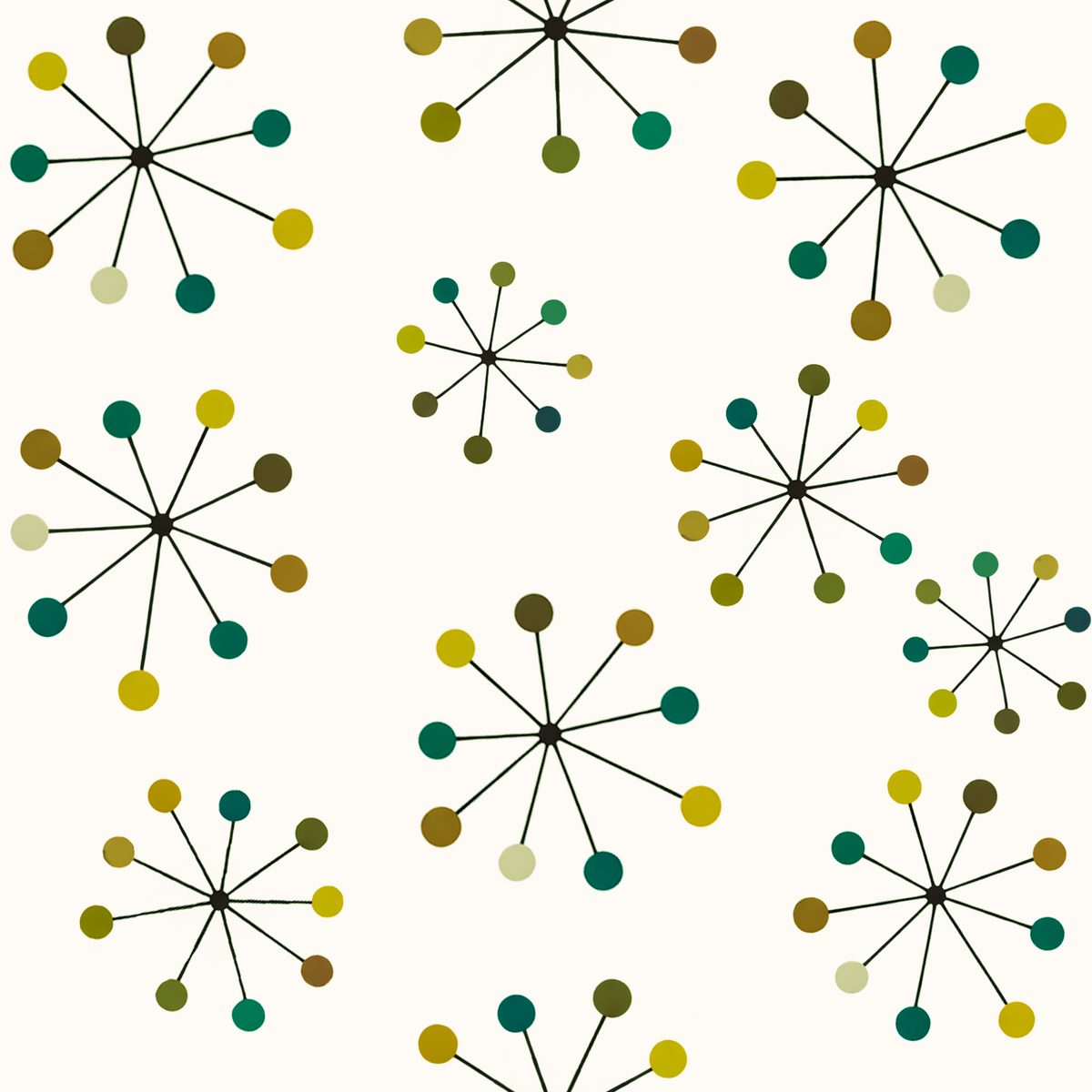 Atlanta Fabrics Sputnik Pop Golden Grove Fabric | Atlanta Fabrics